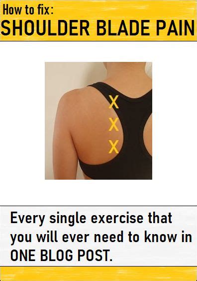 Pin On Shoulder Blade Pain
