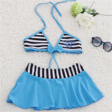 Muzhidou 2017 Childrens Swimwear For Kids Summer Dress 3pcs Set