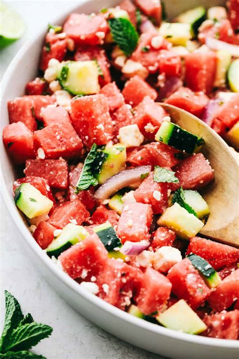 Mouthwatering Watermelon Salad With Feta