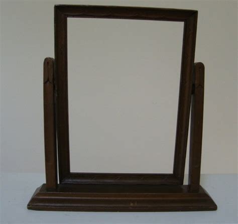 Antique Dresser Wooden Picture Frame W Stand 5 X 7