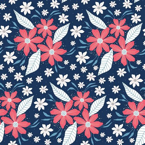 Decorative Beautiful Abstract Modern Floral Seamless Pattern Trendy
