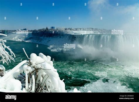 Niagara Falls Ontario Canada Niagara Falls In Winter View Of The