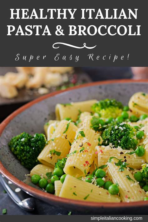 Pasta And Broccoli Italian Recipe Amazingly Easy Recipe Healthy