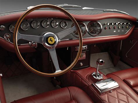 This car drives absolutely lovely and it looks fantastic with it's gleaming red paintwork. 1960 Ferrari 250 GT Berlinetta | Car interior, Ferrari vintage, Classic cars