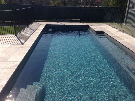 A Compass Pools 94 Vogue In Viridian From The Bi Luminite Range Of Colours Pool Landscape