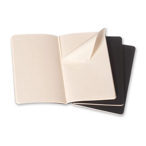 Moleskine Cahiers Pocket Journal Ruled Black Set Of 3 Soft Cover