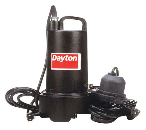Dayton Submersible Sump Pump 13 Hp Cast Iron 120vac Diaphragm