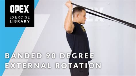 Banded 90 Degree External Rotation Opex Exercise Library Youtube