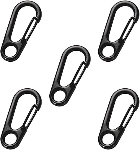 Mini Carabiners Clip 5 Piece Metal Snap Carabiners Keychain Clip
