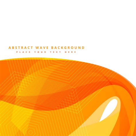 Abstract Background With Yellow Wave Shapes Vector Download Free