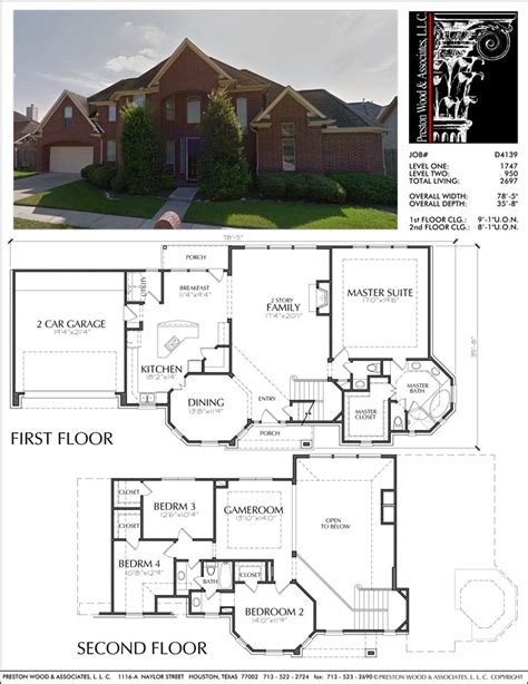 Unique Two Story House Plan Floor Plans For Large 2 Story Homes Desi 62a