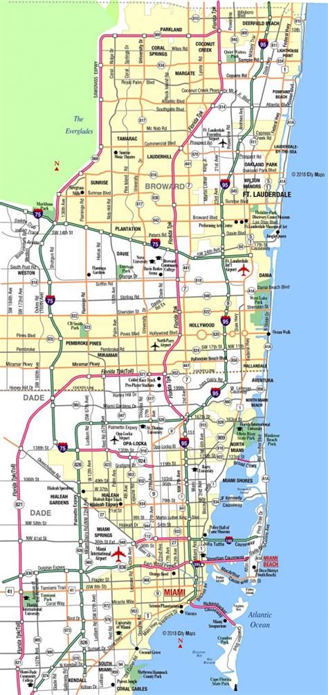 Miami Metropolitan Area Highways Aaccessmaps Highway