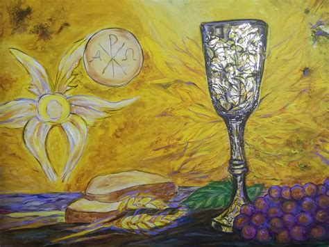 Eucharist Painting By Anda Gheorghiu Fine Art America