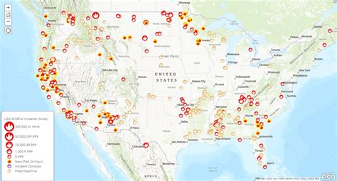 Wildfire Map Of The Usa