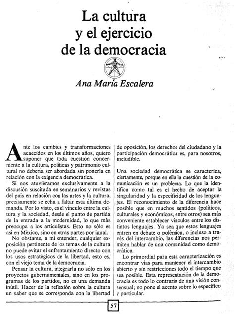 PDF Ana María Martínez de la Escalera La cultura y el ejercicio de