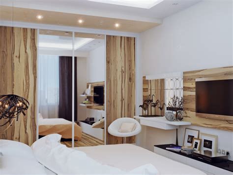 Mirrors expand a small bedroom by creating the illusion of a bigger room. Modern Bedroom Ideas