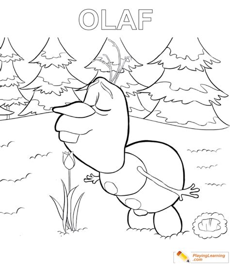 Olaf Coloring Page 01 Free Olaf Coloring Page