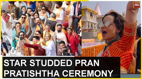 Bollywood Stars Soaked In Divinity At Ayodhya S Ram Mandir Pran Pratishtha Ceremony India