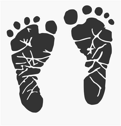 Baby Clipart Footprint Transparent Baby Footprints Png Free
