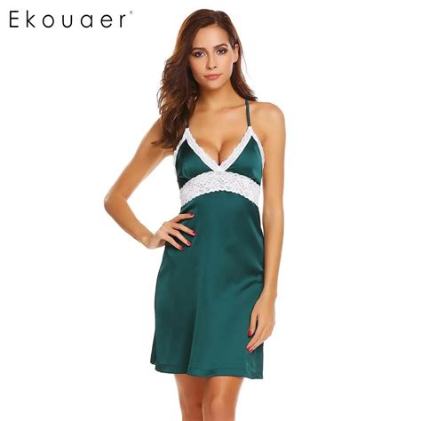 Aliexpress Com Buy Ekouaer Women Sexy Lingerie Nightgown Sleepwear
