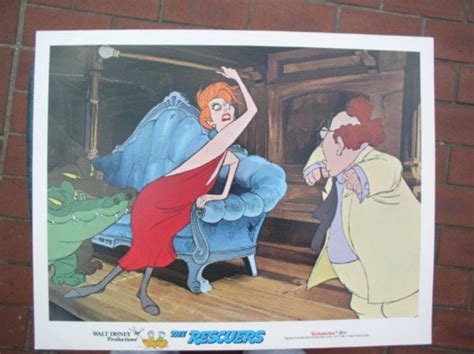 Disney The Rescuers Villain Madame Medusa Mr Snoops Dated 1977 Lobby Card