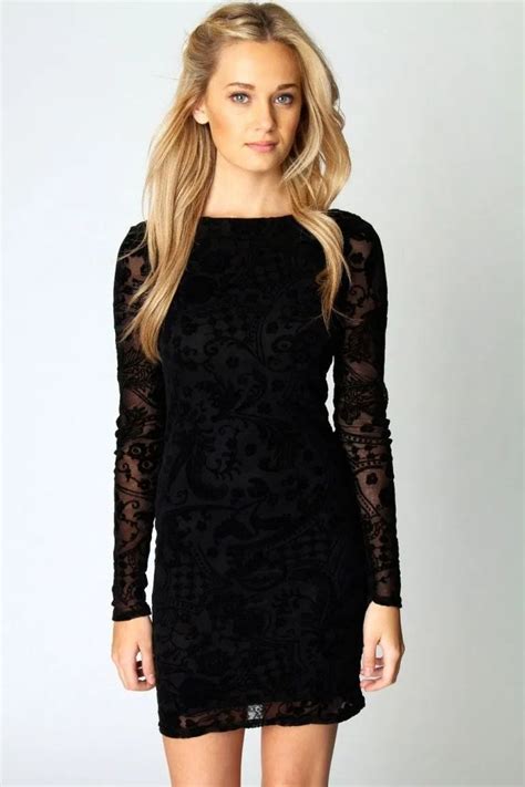 Black Long Sleeve Funeral Dress Dresses For Women Long Sleeve