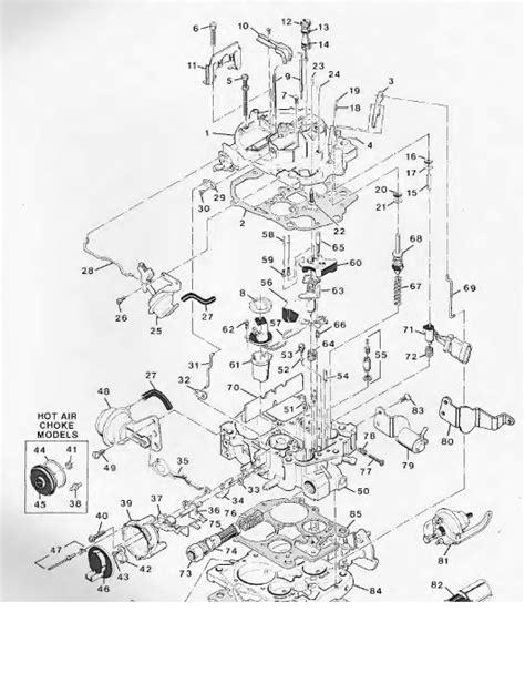 Electronic Quadrajet Carburetor Diagram