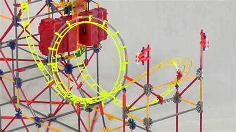 Knex Sky Sprinter Roller Coaster Building Set Youtube
