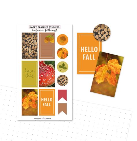 Autumn Stickers Planner Stickers Fall Stickers Fall Planner Etsy Uk