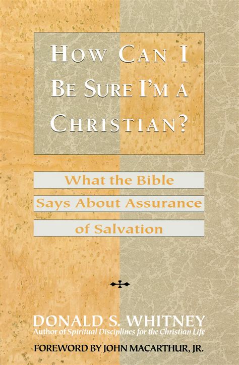 Books At A Glance How Can I Be Sure Im A Christian What The Bible