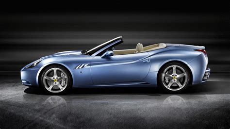 Blue Convertible Ferrari California