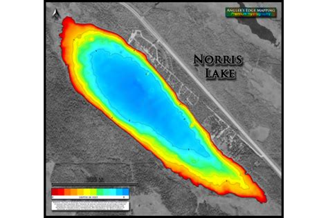 Norris Lake Print Map Anglers Edge Mapping