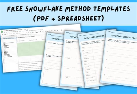 Snowflake Method 8 Easy Steps Free Templates Imagine Forest One
