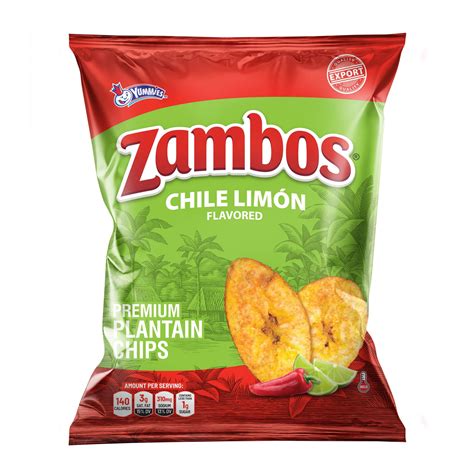 Zambos Premium Plantain Chips Spicy Chile Limón With Salt 546 Oz