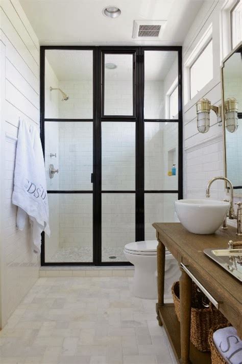 Shower With Subway Tiles Cottage Bathroom Munger Interiors