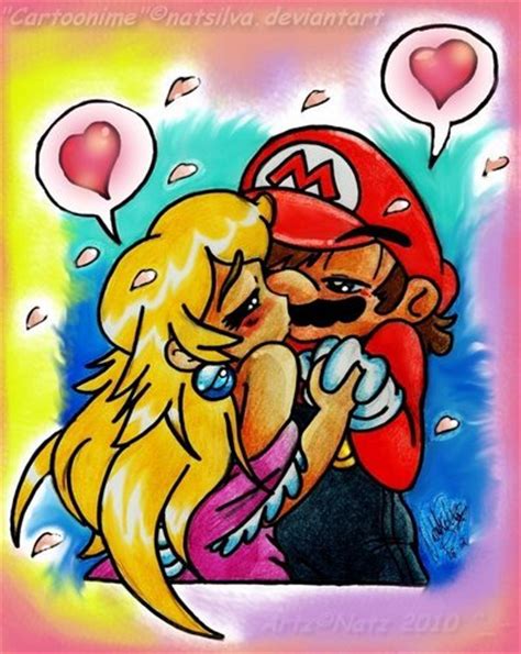 Do You Remember Our First Kiss Mario And Peach Fan Art Fanpop