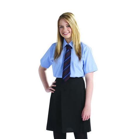 Blue And Black Polyester Girls School Uniform Size Small Medium