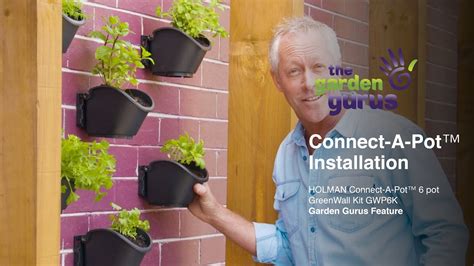 Holman Connect A Pot Vertical Greenwall With The Garden Gurus Youtube
