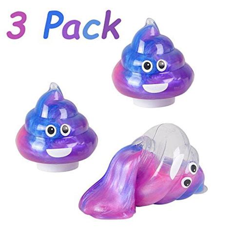 Unicorn Poop Putty Slime Emoji Pink Purple Blue A Swirl Putty Slime