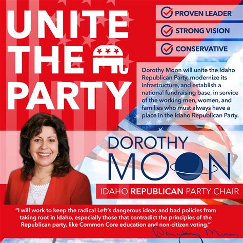 Dorothy Moon Announces For Idaho Republican Party Chair Dorothy Moon