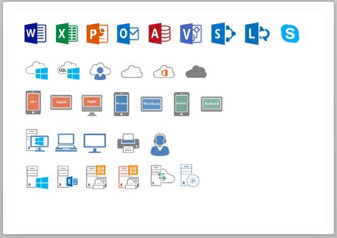 Microsoft Office 2013 Set Of Icons Free Image Download
