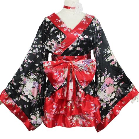 New Arrive Japan Anime Kawaii Style Cherry Blossoms Kimono Sexy Sweet
