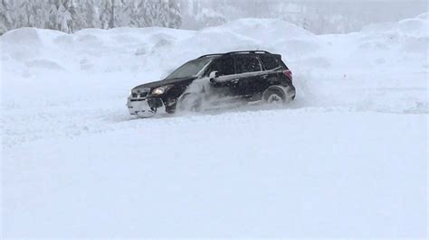 2015 Subaru Forester Xt Driving In Deep Snow Youtube