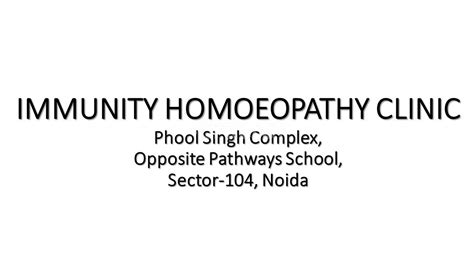 Immunity Homoeopathy Clinic Multi Speciality Clinic In Noida Practo
