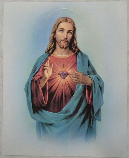 Sacred Heart Of Jesus Religious Print 10 X 8 200mm X 250mm Print