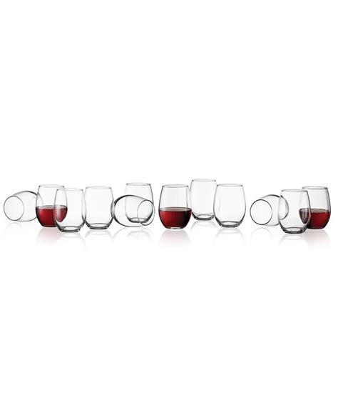 The Cellar Closeout Glassware Basics 12 Pc Stemless Wine Set Created For Macy S Macy S
