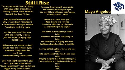 Still I Rise Summary By Maya Angelou Eltes
