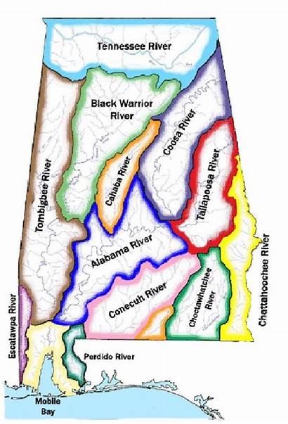 Alabama Rivers Map River Maps Basins History