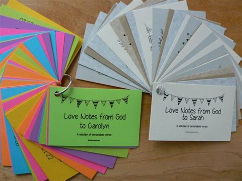 Personalized Scripture Cards Love Notes From God Christian