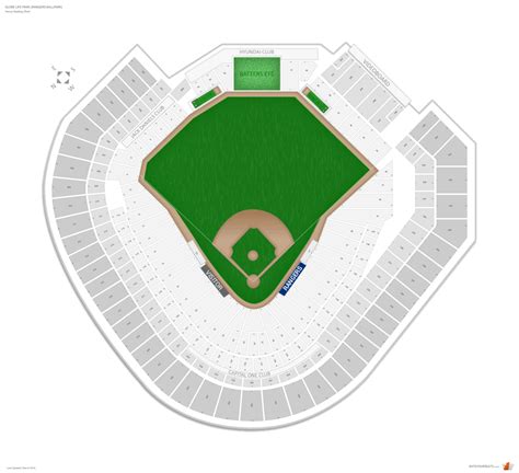 Texas Rangers Seating Guide Globe Life Park Rangers Ballpark